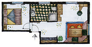 Ferienwohnungen Chagall, Grundriss